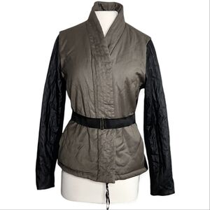 Simply Vera By Vera Wang Women's Size Med Olive/Black Military kimono  Jacket.